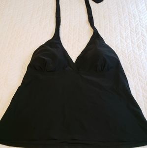 Black tankini halter top, 40DD
